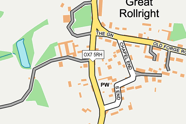 OX7 5RH map - OS OpenMap – Local (Ordnance Survey)