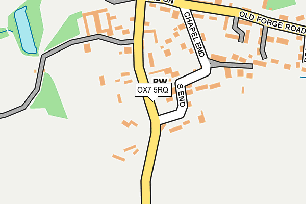 OX7 5RQ map - OS OpenMap – Local (Ordnance Survey)