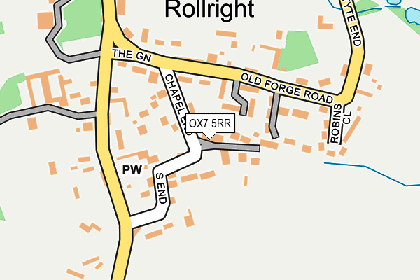 OX7 5RR map - OS OpenMap – Local (Ordnance Survey)