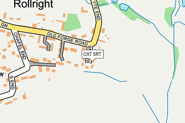 OX7 5RT map - OS OpenMap – Local (Ordnance Survey)