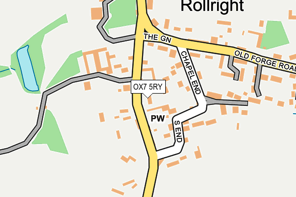 OX7 5RY map - OS OpenMap – Local (Ordnance Survey)