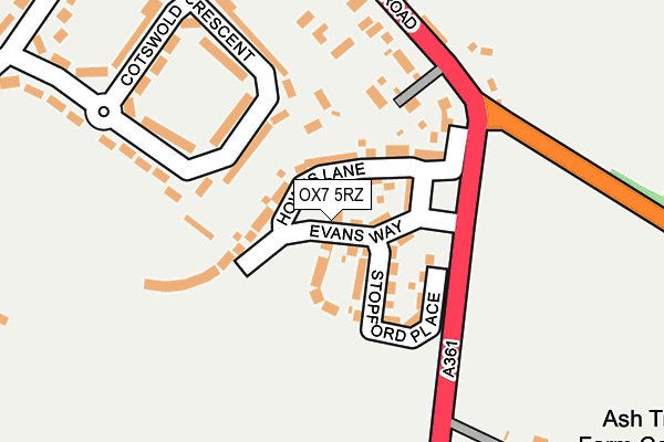 OX7 5RZ map - OS OpenMap – Local (Ordnance Survey)