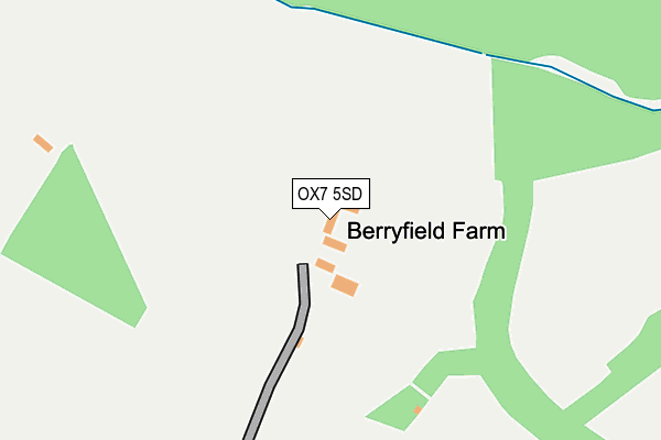 OX7 5SD map - OS OpenMap – Local (Ordnance Survey)