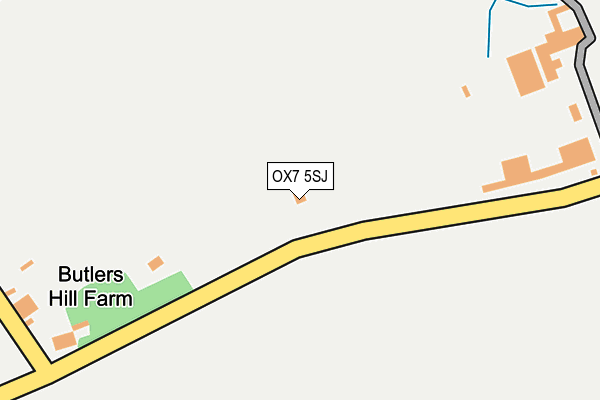 OX7 5SJ map - OS OpenMap – Local (Ordnance Survey)
