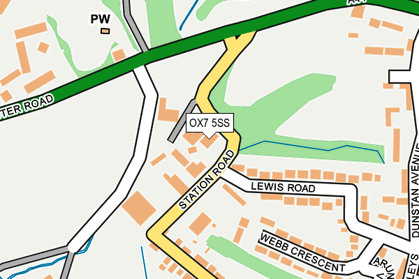 OX7 5SS map - OS OpenMap – Local (Ordnance Survey)