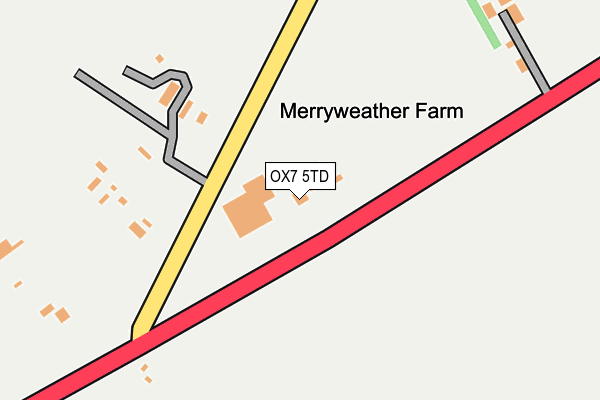 OX7 5TD map - OS OpenMap – Local (Ordnance Survey)