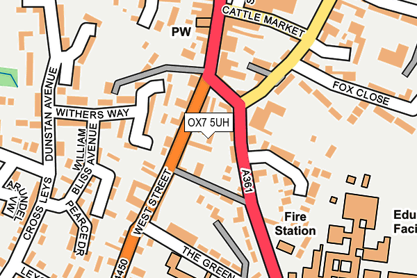 OX7 5UH map - OS OpenMap – Local (Ordnance Survey)