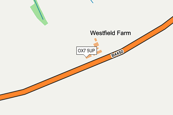 OX7 5UP map - OS OpenMap – Local (Ordnance Survey)