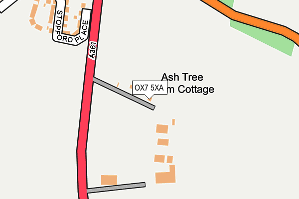 OX7 5XA map - OS OpenMap – Local (Ordnance Survey)