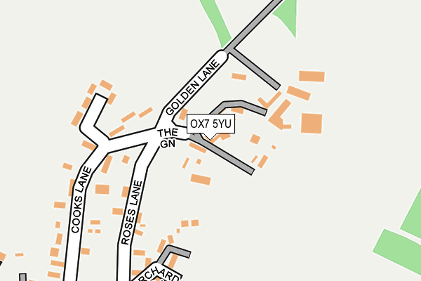 OX7 5YU map - OS OpenMap – Local (Ordnance Survey)