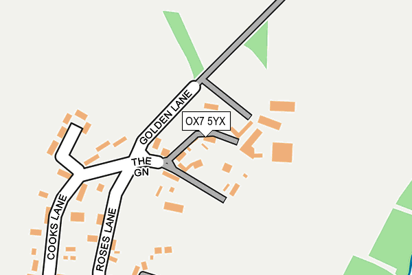 OX7 5YX map - OS OpenMap – Local (Ordnance Survey)