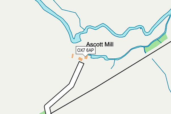 OX7 6AP map - OS OpenMap – Local (Ordnance Survey)