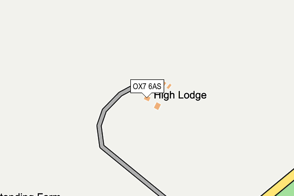 OX7 6AS map - OS OpenMap – Local (Ordnance Survey)