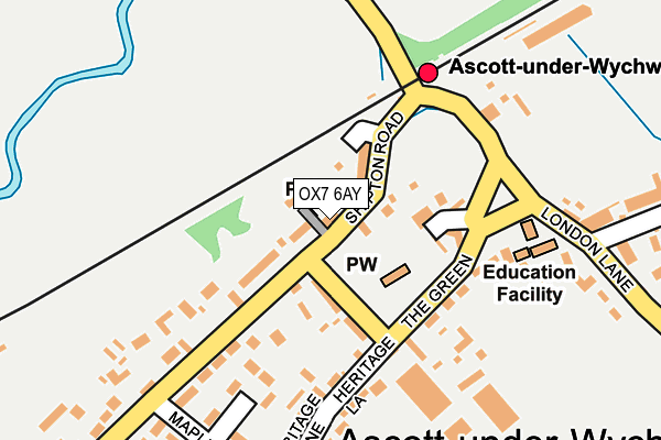 OX7 6AY map - OS OpenMap – Local (Ordnance Survey)