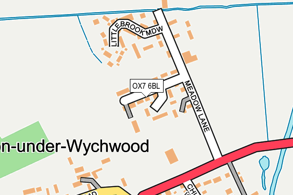 OX7 6BL map - OS OpenMap – Local (Ordnance Survey)