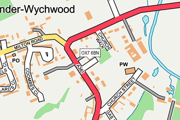 OX7 6BN map - OS OpenMap – Local (Ordnance Survey)