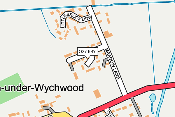 OX7 6BY map - OS OpenMap – Local (Ordnance Survey)