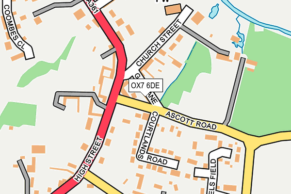 OX7 6DE map - OS OpenMap – Local (Ordnance Survey)