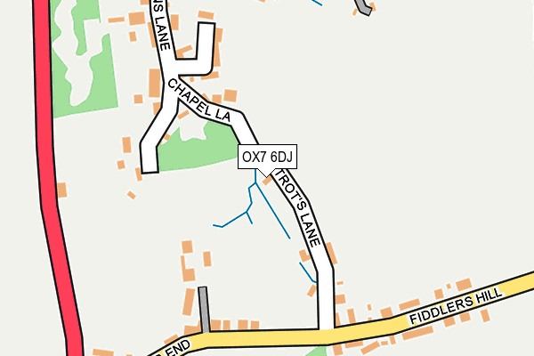 OX7 6DJ map - OS OpenMap – Local (Ordnance Survey)