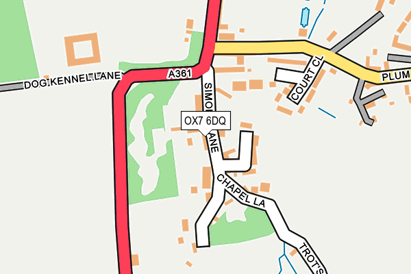 OX7 6DQ map - OS OpenMap – Local (Ordnance Survey)