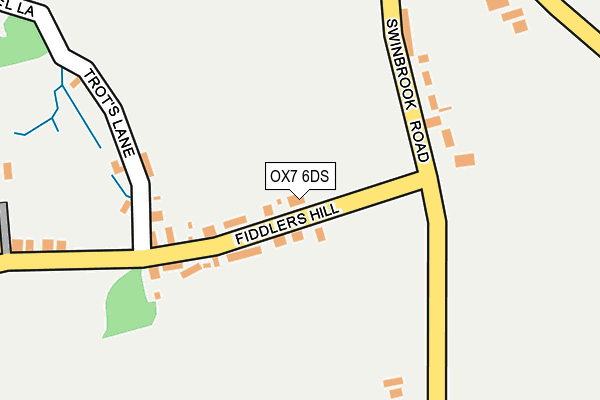 OX7 6DS map - OS OpenMap – Local (Ordnance Survey)