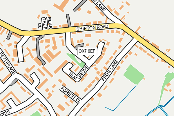OX7 6EF map - OS OpenMap – Local (Ordnance Survey)