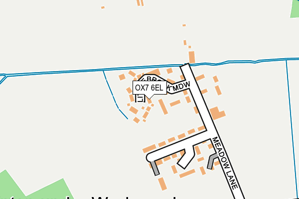 OX7 6EL map - OS OpenMap – Local (Ordnance Survey)