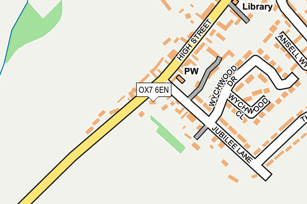 OX7 6EN map - OS OpenMap – Local (Ordnance Survey)