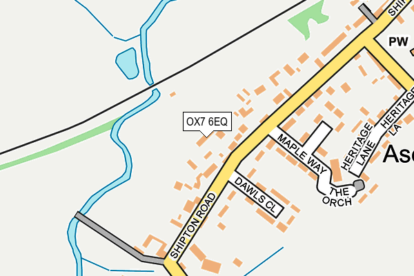 OX7 6EQ map - OS OpenMap – Local (Ordnance Survey)