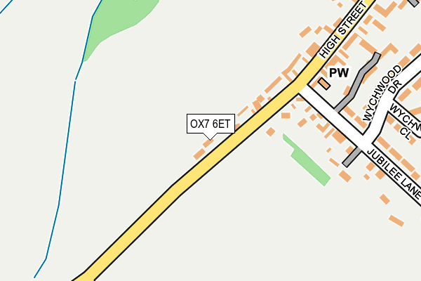 OX7 6ET map - OS OpenMap – Local (Ordnance Survey)