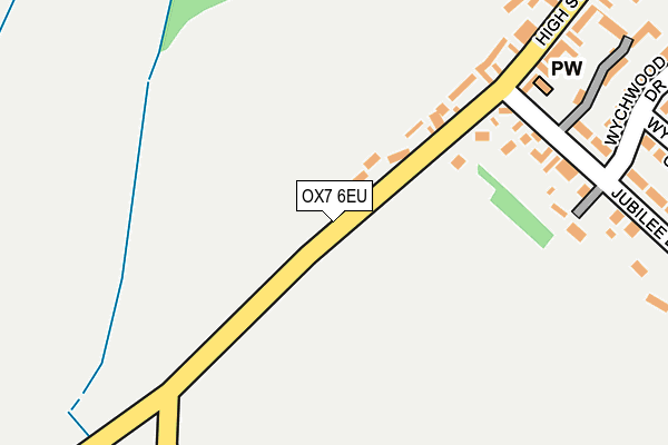 OX7 6EU map - OS OpenMap – Local (Ordnance Survey)