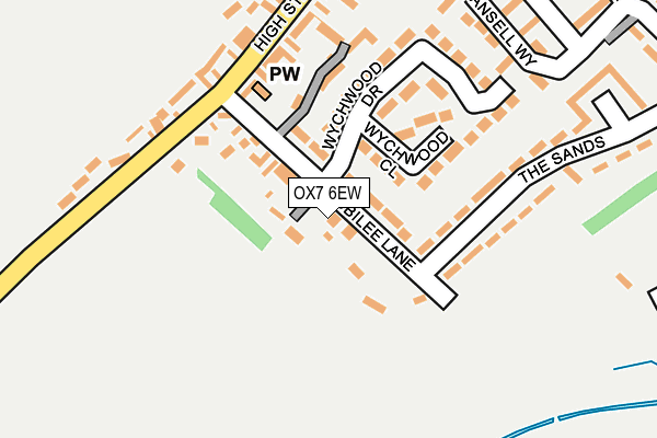 OX7 6EW map - OS OpenMap – Local (Ordnance Survey)