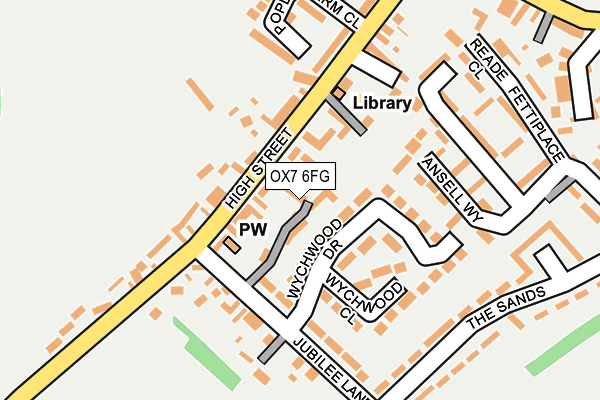 OX7 6FG map - OS OpenMap – Local (Ordnance Survey)