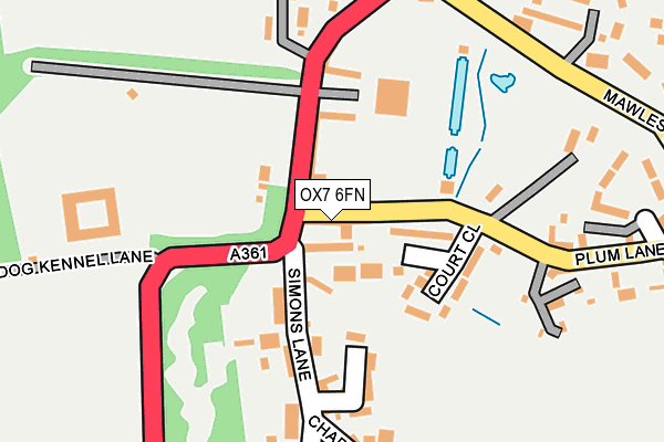 OX7 6FN map - OS OpenMap – Local (Ordnance Survey)