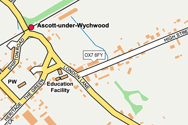 OX7 6FY map - OS OpenMap – Local (Ordnance Survey)