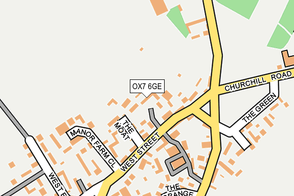 OX7 6GE map - OS OpenMap – Local (Ordnance Survey)