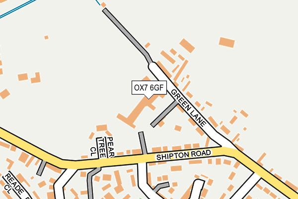 OX7 6GF map - OS OpenMap – Local (Ordnance Survey)