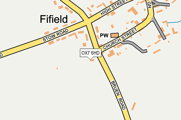 OX7 6HD map - OS OpenMap – Local (Ordnance Survey)