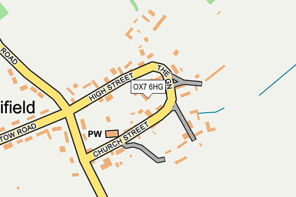 OX7 6HG map - OS OpenMap – Local (Ordnance Survey)