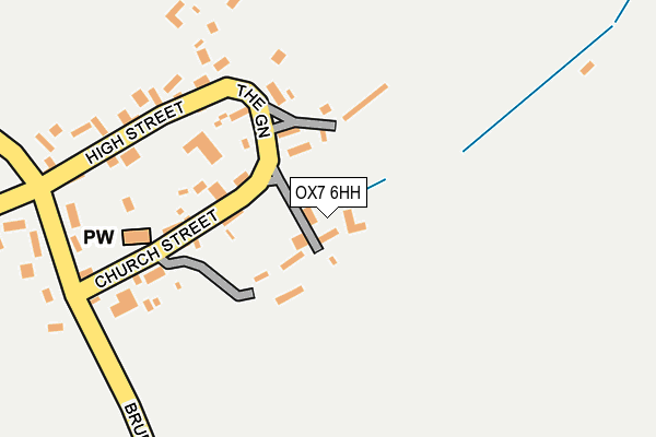 OX7 6HH map - OS OpenMap – Local (Ordnance Survey)