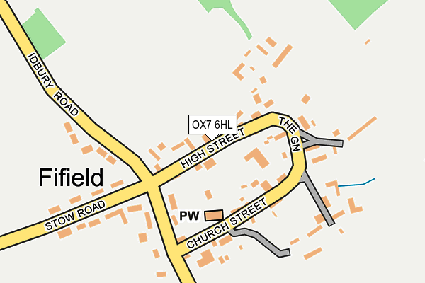 OX7 6HL map - OS OpenMap – Local (Ordnance Survey)