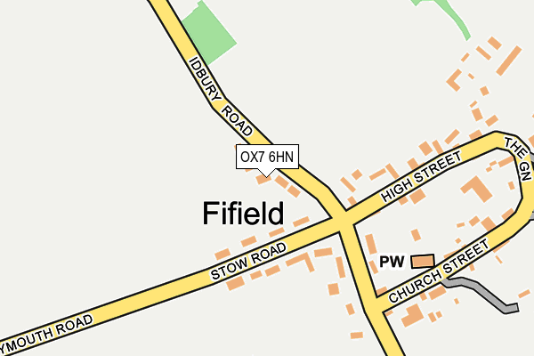 OX7 6HN map - OS OpenMap – Local (Ordnance Survey)