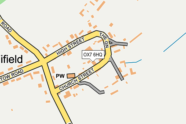 OX7 6HQ map - OS OpenMap – Local (Ordnance Survey)