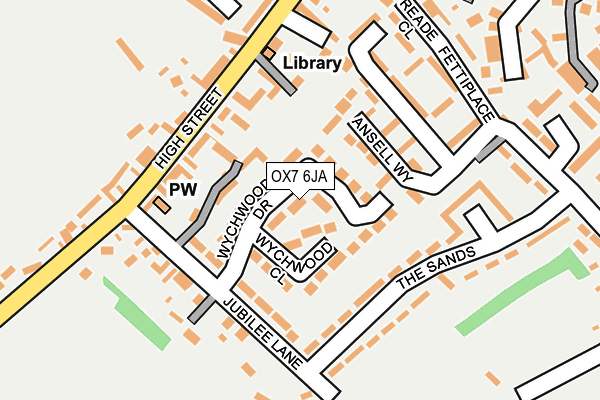 OX7 6JA map - OS OpenMap – Local (Ordnance Survey)