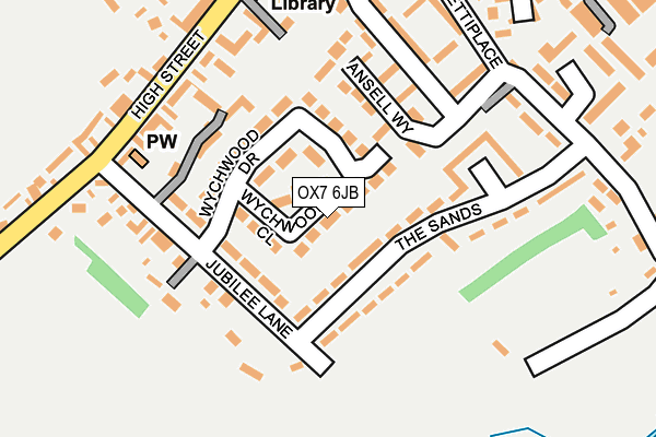 OX7 6JB map - OS OpenMap – Local (Ordnance Survey)