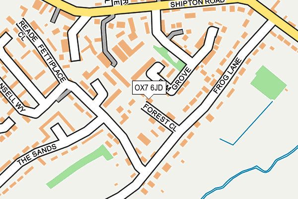 OX7 6JD map - OS OpenMap – Local (Ordnance Survey)