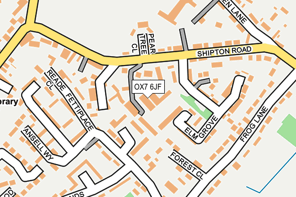 OX7 6JF map - OS OpenMap – Local (Ordnance Survey)