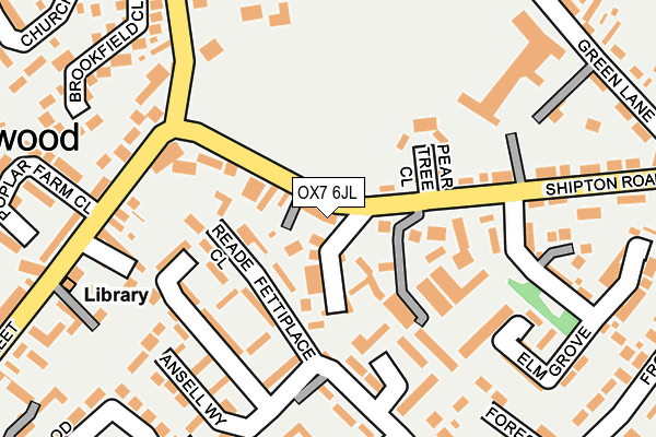 OX7 6JL map - OS OpenMap – Local (Ordnance Survey)