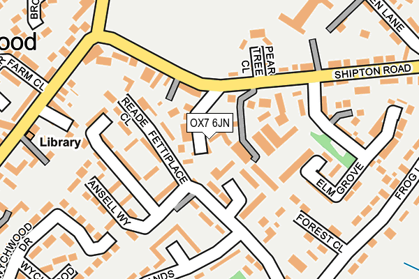 OX7 6JN map - OS OpenMap – Local (Ordnance Survey)