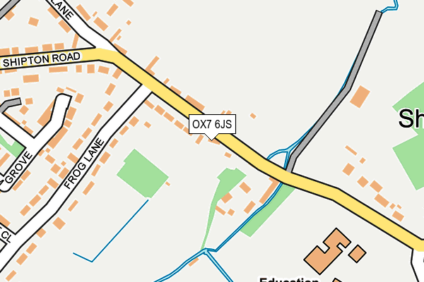 OX7 6JS map - OS OpenMap – Local (Ordnance Survey)